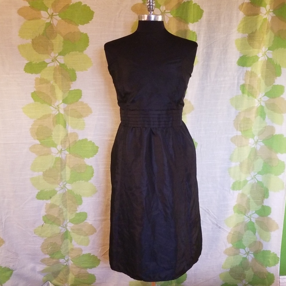 Lane Bryant Black "Taffeta" Strapless Dress